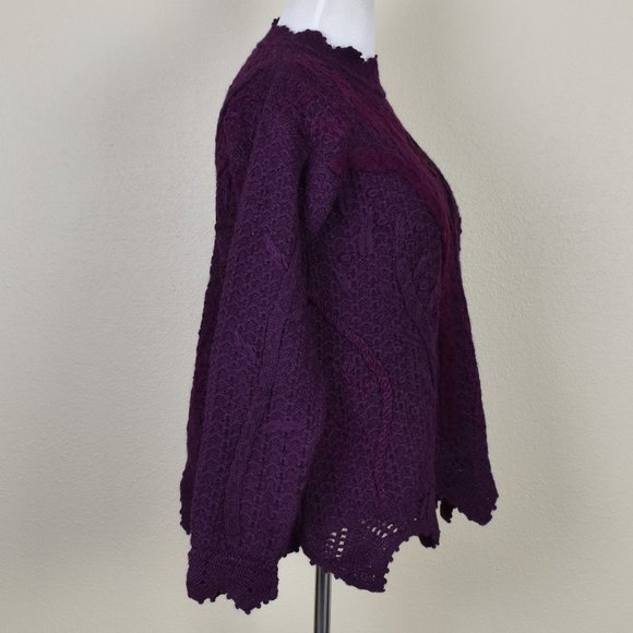 Peruvian Connection Alpaca Scalloped Sweater - Picture 5 of 7